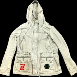 Upcycled Love is War Jacket